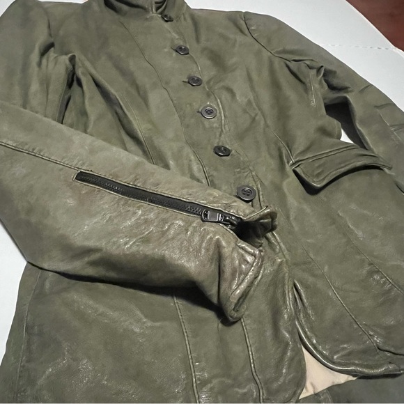 Jakett New York Leather jacket olive green - Picture 7 of 13